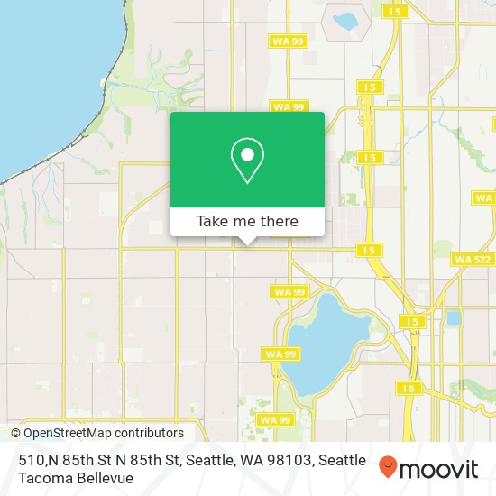 Mapa de 510,N 85th St N 85th St, Seattle, WA 98103