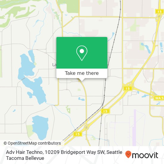 Adv Hair Techno, 10209 Bridgeport Way SW map