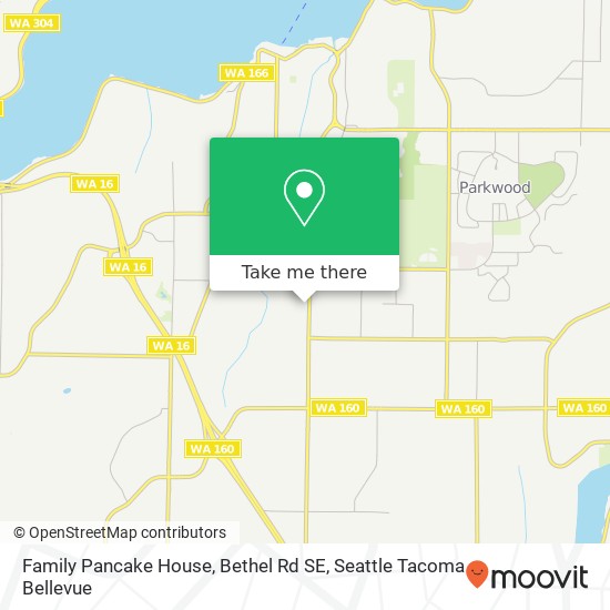 Mapa de Family Pancake House, Bethel Rd SE