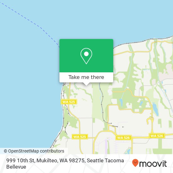 Mapa de 999 10th St, Mukilteo, WA 98275