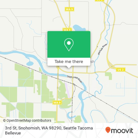 Mapa de 3rd St, Snohomish, WA 98290