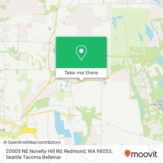 Mapa de 20005 NE Novelty Hill Rd, Redmond, WA 98053