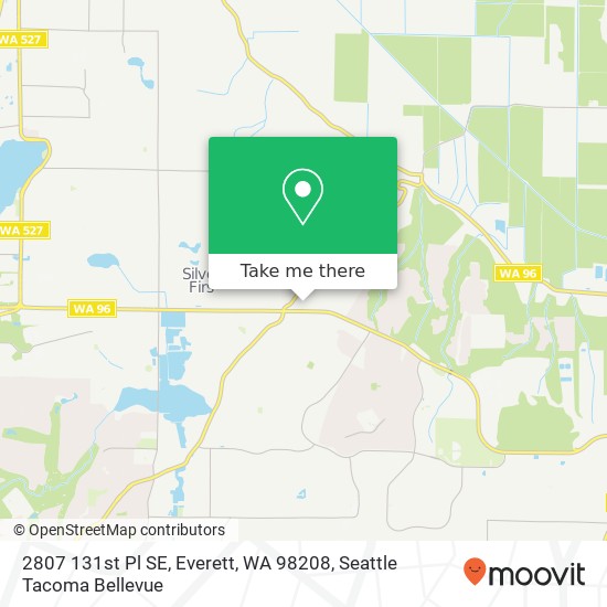 Mapa de 2807 131st Pl SE, Everett, WA 98208