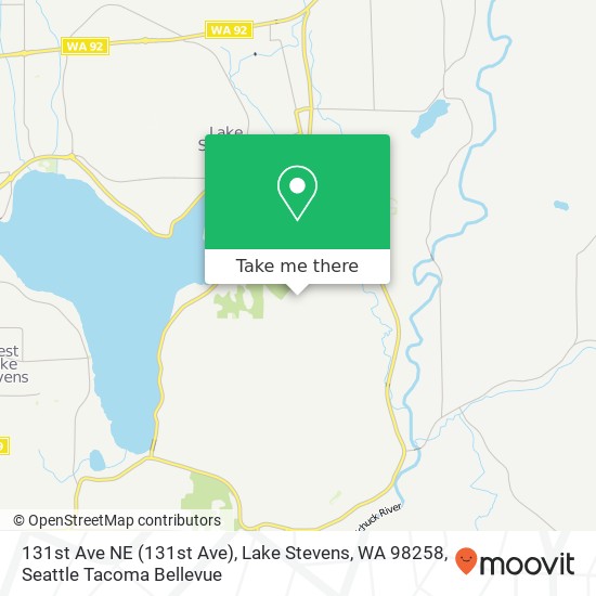 Mapa de 131st Ave NE (131st Ave), Lake Stevens, WA 98258