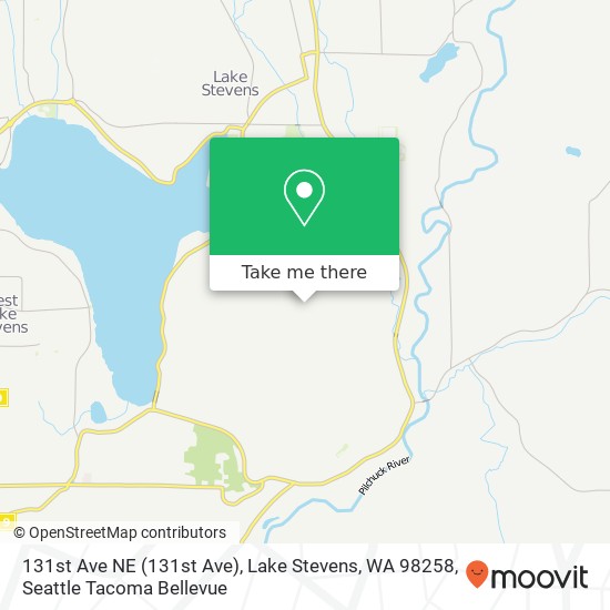 Mapa de 131st Ave NE (131st Ave), Lake Stevens, WA 98258
