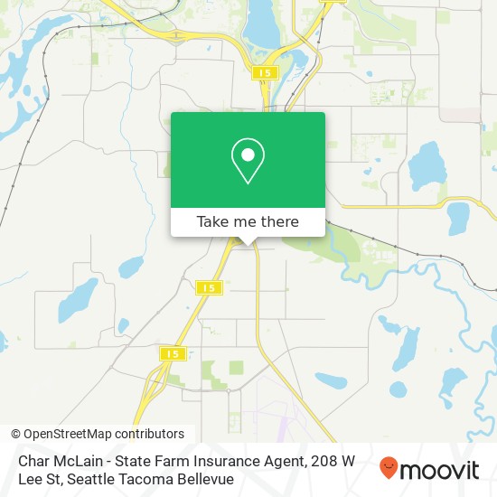 Mapa de Char McLain - State Farm Insurance Agent, 208 W Lee St