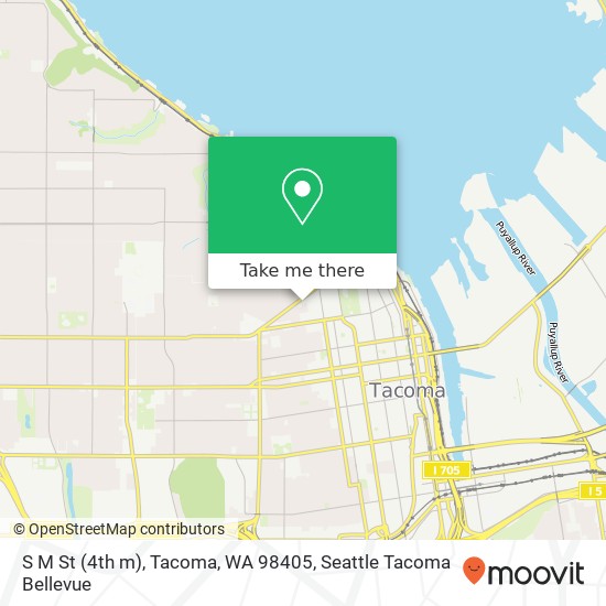 Mapa de S M St (4th m), Tacoma, WA 98405
