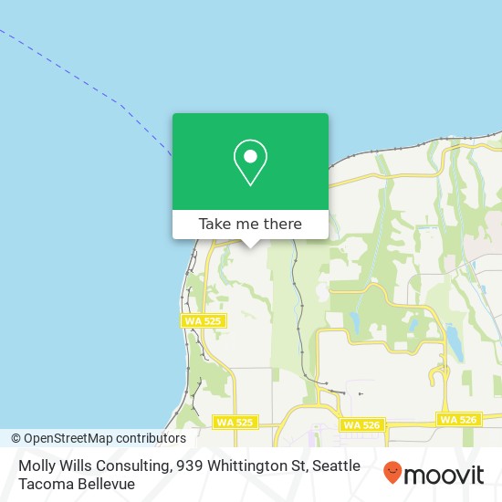 Mapa de Molly Wills Consulting, 939 Whittington St