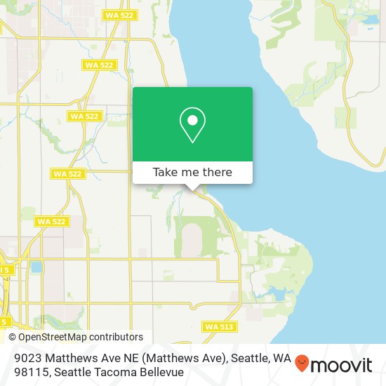 9023 Matthews Ave NE (Matthews Ave), Seattle, WA 98115 map