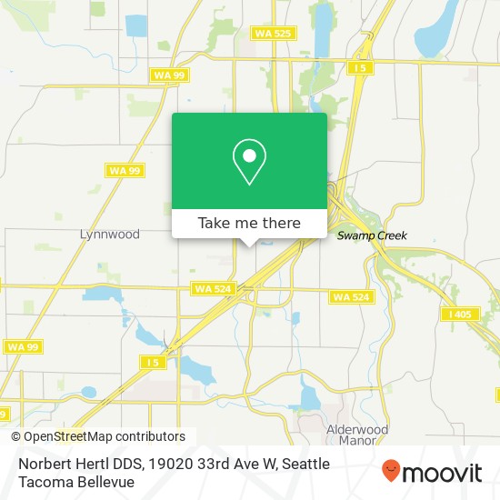 Norbert Hertl DDS, 19020 33rd Ave W map