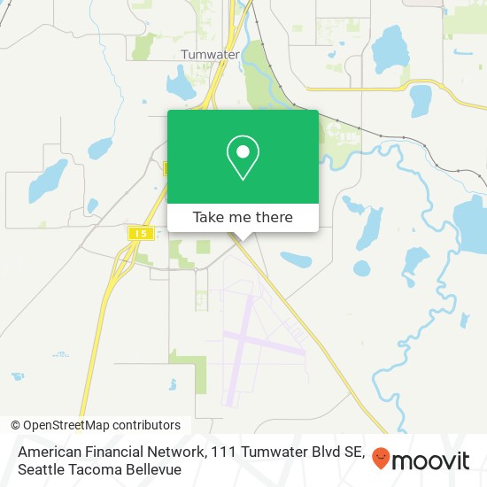 Mapa de American Financial Network, 111 Tumwater Blvd SE