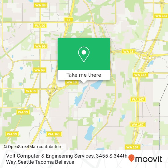Mapa de Volt Computer & Engineering Services, 3455 S 344th Way
