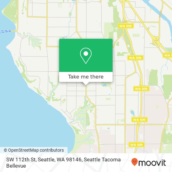SW 112th St, Seattle, WA 98146 map