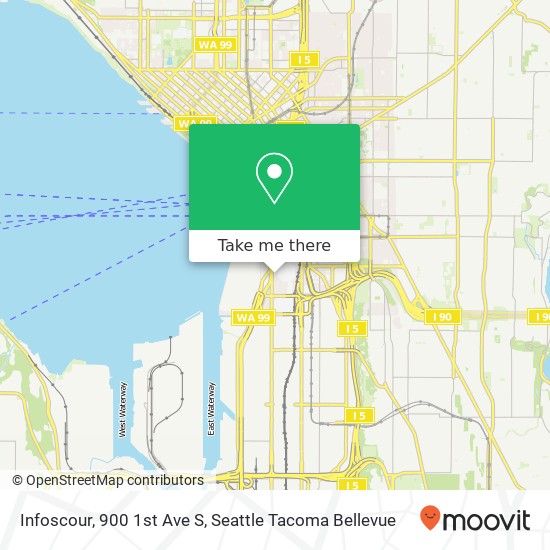 Mapa de Infoscour, 900 1st Ave S