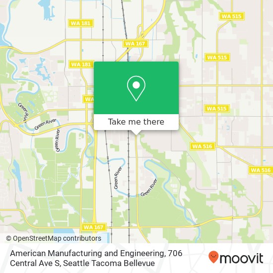 American Manufacturing and Engineering, 706 Central Ave S map