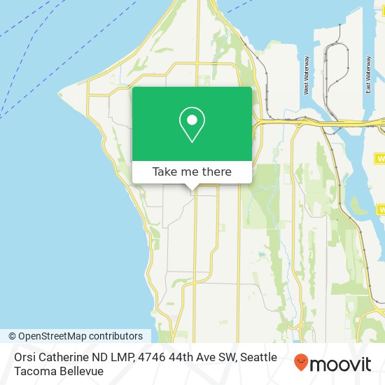 Mapa de Orsi Catherine ND LMP, 4746 44th Ave SW