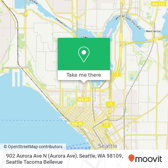 902 Aurora Ave N (Aurora Ave), Seattle, WA 98109 map