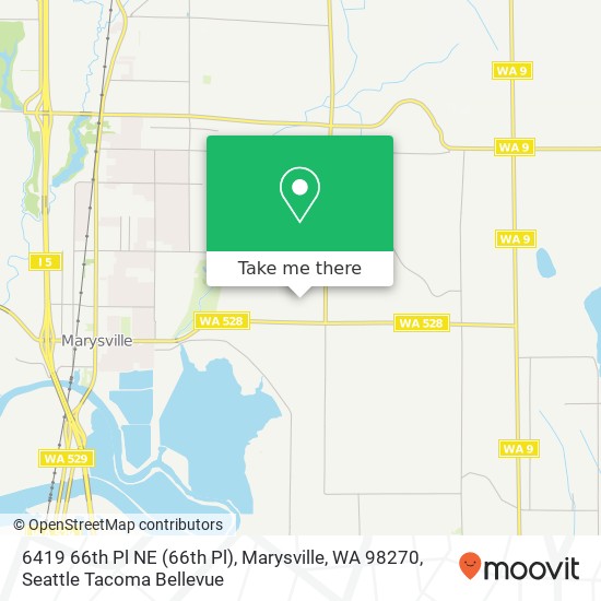 Mapa de 6419 66th Pl NE (66th Pl), Marysville, WA 98270