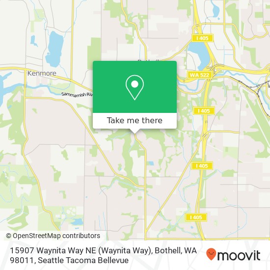 Mapa de 15907 Waynita Way NE (Waynita Way), Bothell, WA 98011