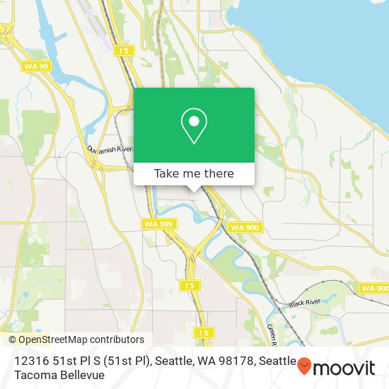 12316 51st Pl S (51st Pl), Seattle, WA 98178 map