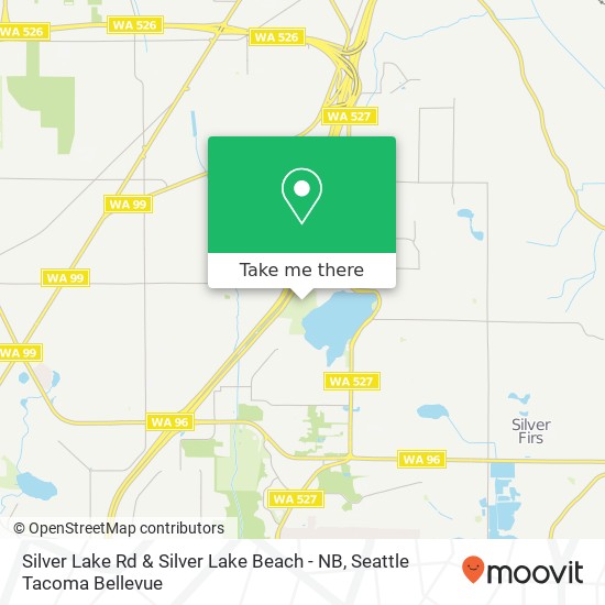 Silver Lake Rd & Silver Lake Beach - NB map