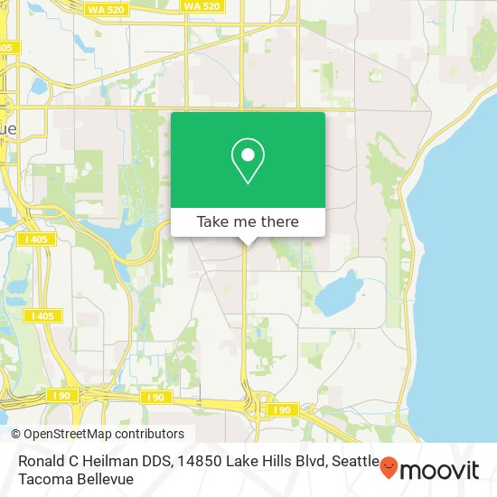 Mapa de Ronald C Heilman DDS, 14850 Lake Hills Blvd