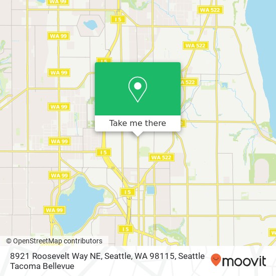 8921 Roosevelt Way NE, Seattle, WA 98115 map