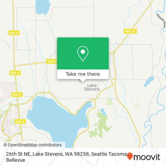 Mapa de 26th St NE, Lake Stevens, WA 98258