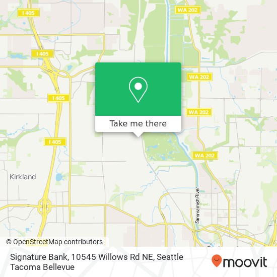 Mapa de Signature Bank, 10545 Willows Rd NE