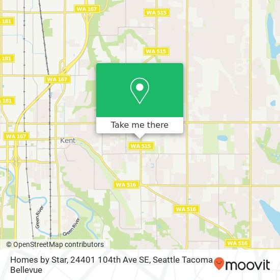 Mapa de Homes by Star, 24401 104th Ave SE