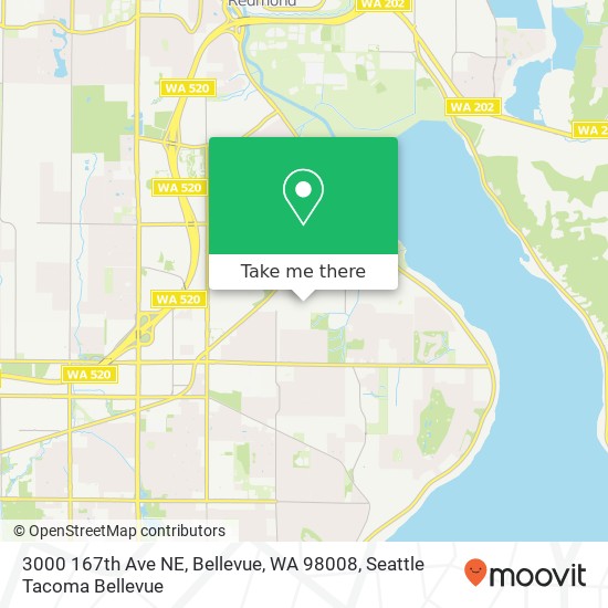 3000 167th Ave NE, Bellevue, WA 98008 map