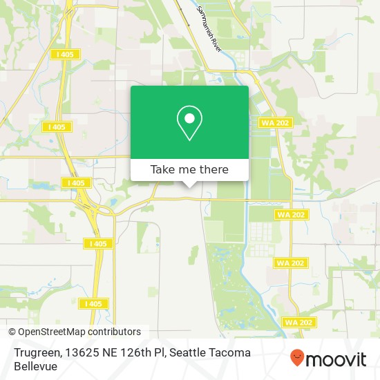 Mapa de Trugreen, 13625 NE 126th Pl