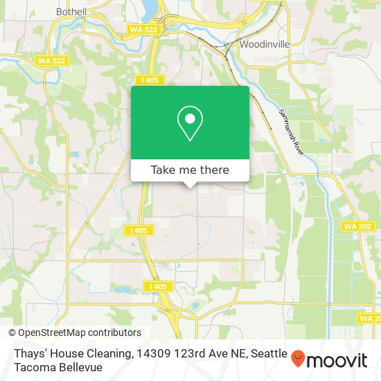 Mapa de Thays' House Cleaning, 14309 123rd Ave NE