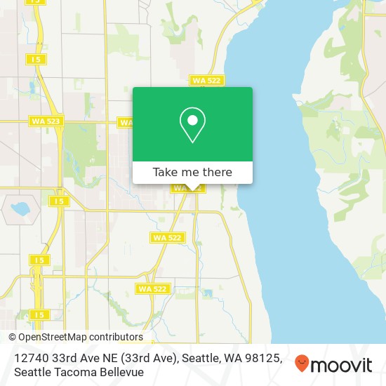12740 33rd Ave NE (33rd Ave), Seattle, WA 98125 map