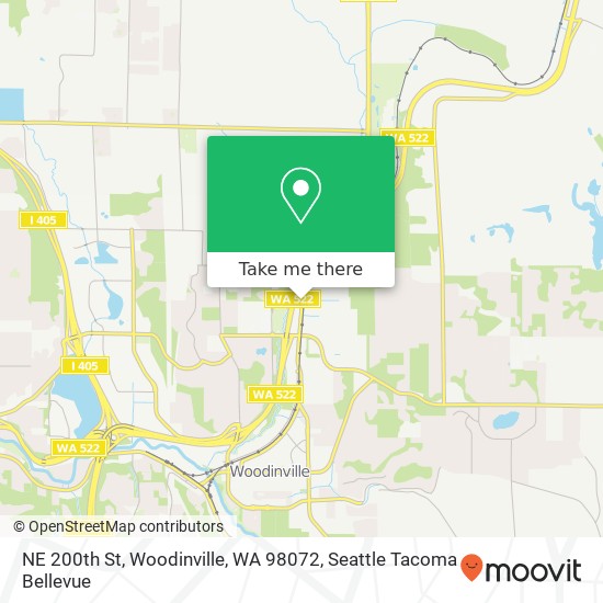 Mapa de NE 200th St, Woodinville, WA 98072