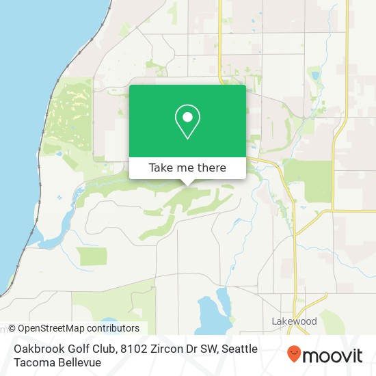 Oakbrook Golf Club, 8102 Zircon Dr SW map