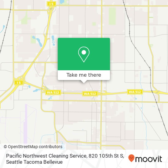 Pacific Northwest Cleaning Service, 820 105th St S map