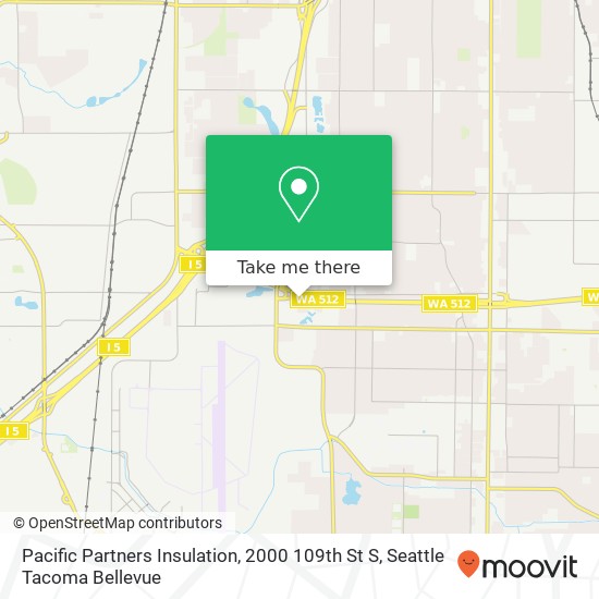 Mapa de Pacific Partners Insulation, 2000 109th St S