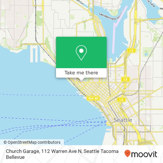 Mapa de Church Garage, 112 Warren Ave N