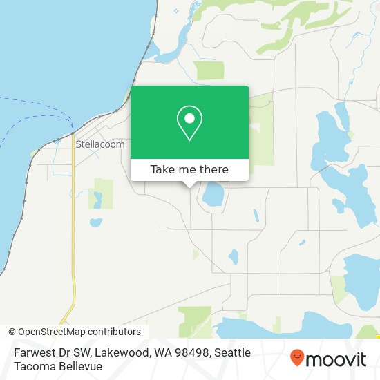 Mapa de Farwest Dr SW, Lakewood, WA 98498