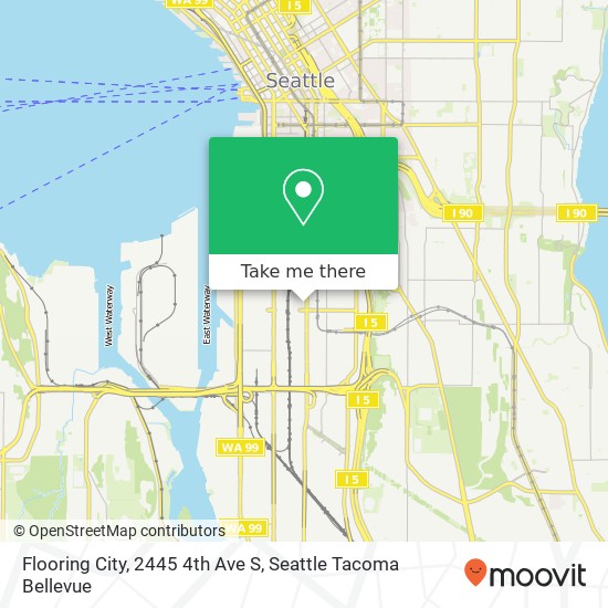 Mapa de Flooring City, 2445 4th Ave S