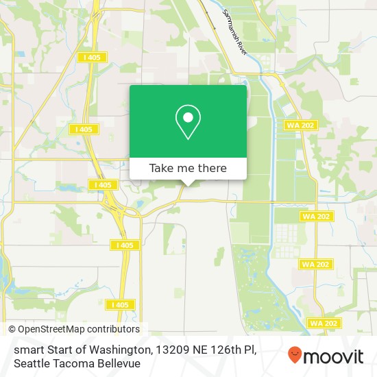 smart Start of Washington, 13209 NE 126th Pl map
