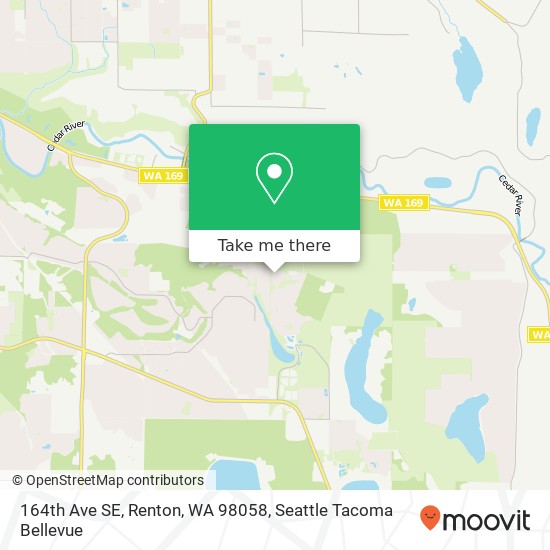 Mapa de 164th Ave SE, Renton, WA 98058