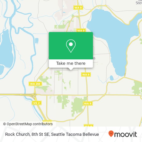 Mapa de Rock Church, 8th St SE