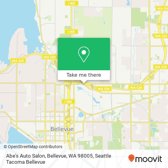 Abe's Auto Salon, Bellevue, WA 98005 map