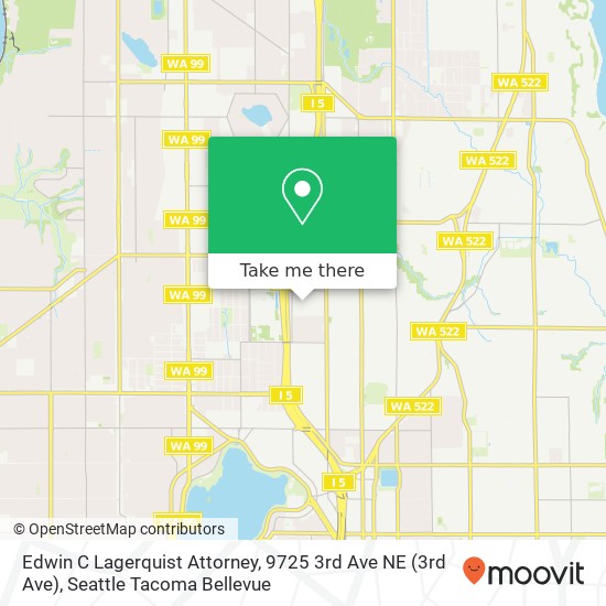 Mapa de Edwin C Lagerquist Attorney, 9725 3rd Ave NE