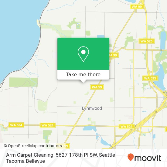 Mapa de Arm Carpet Cleaning, 5627 178th Pl SW