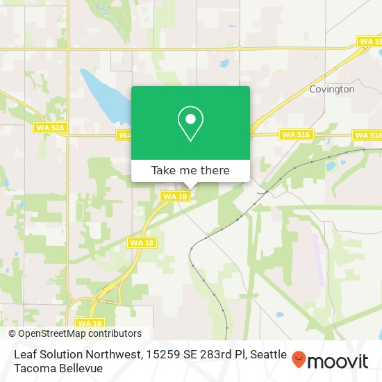 Leaf Solution Northwest, 15259 SE 283rd Pl map