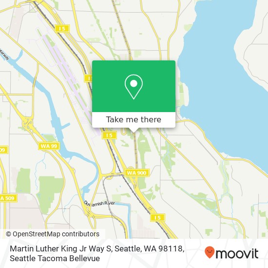 Martin Luther King Jr Way S, Seattle, WA 98118 map