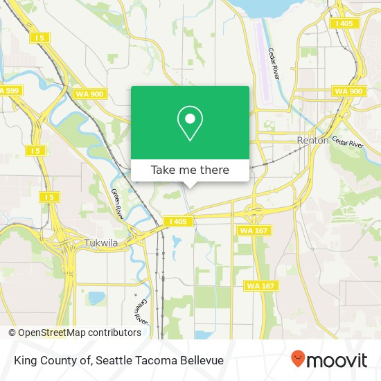 King County of map